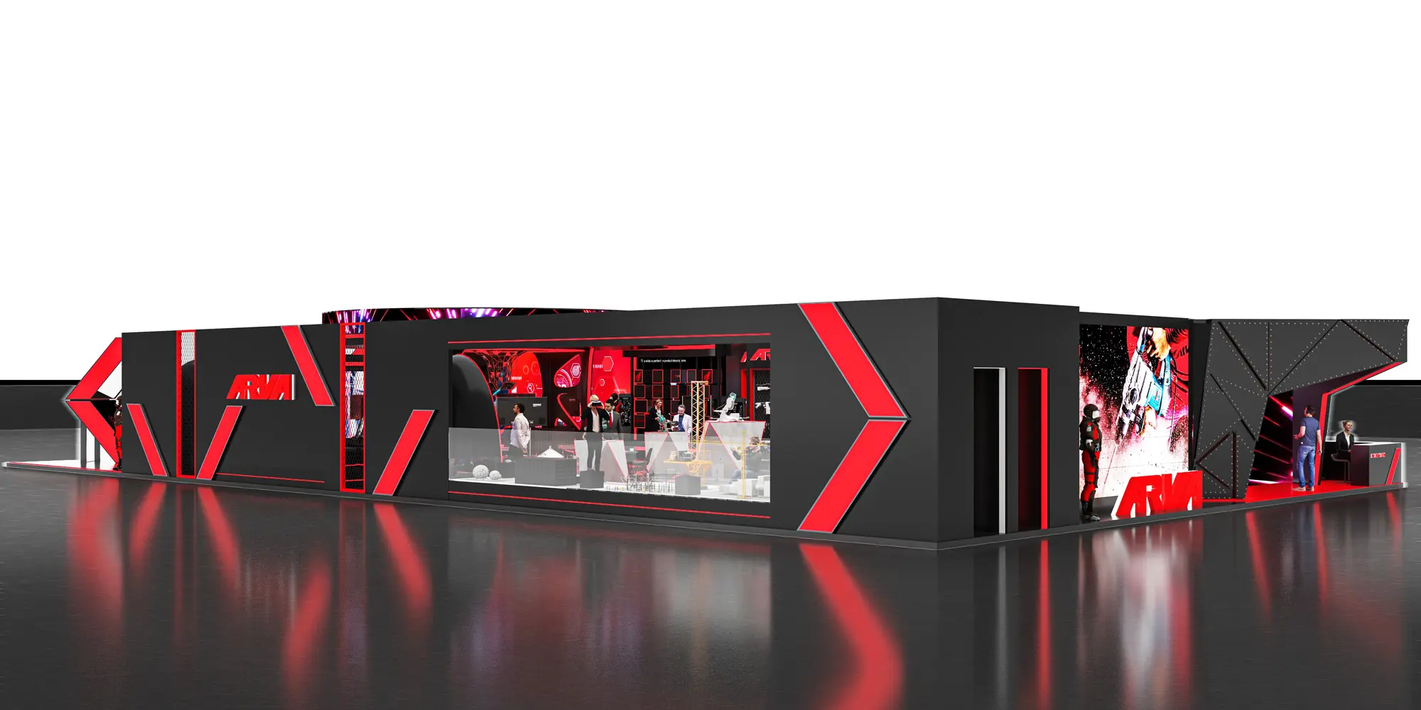 Arva exhibition stand design visualisation