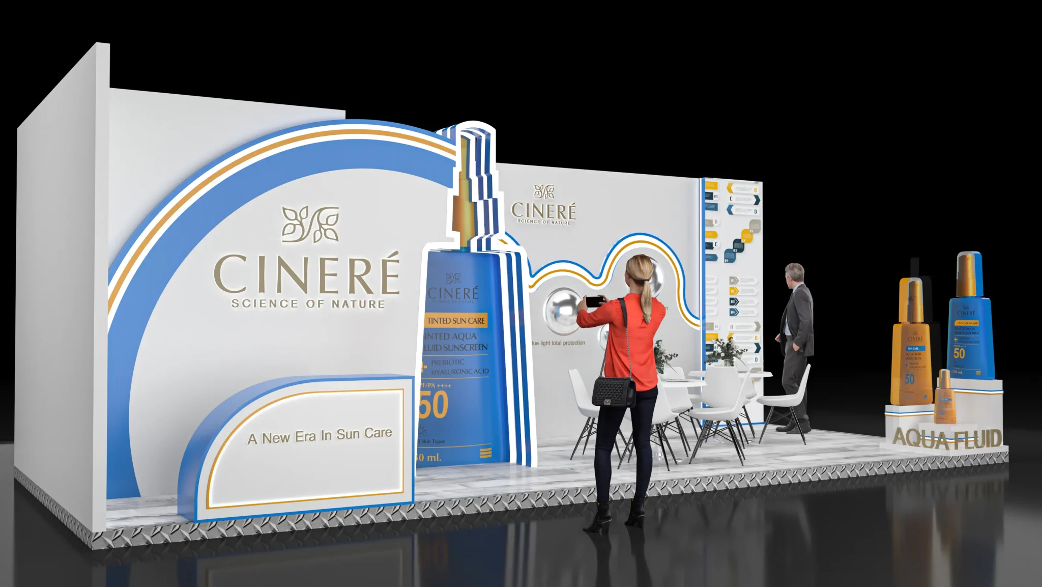 Cinere exhibition stand design visualisation