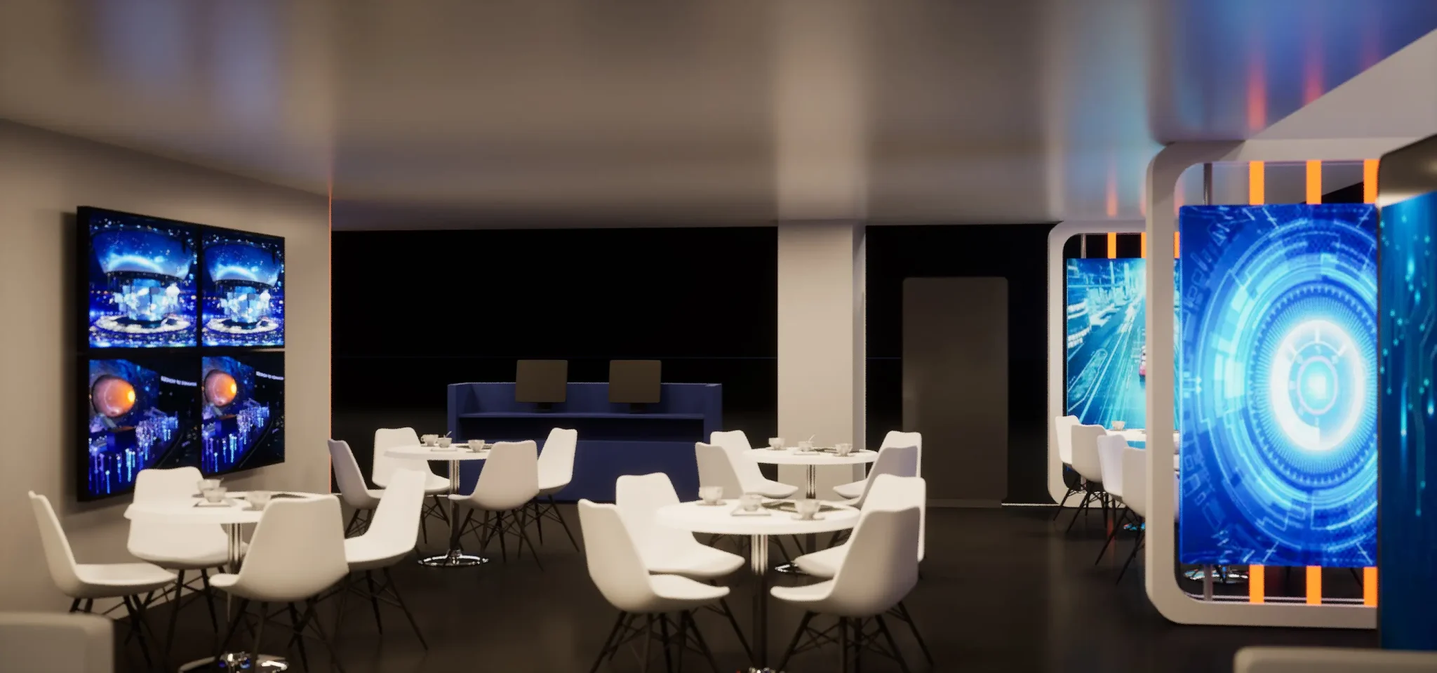 Shatel exhibition stand design visualisation