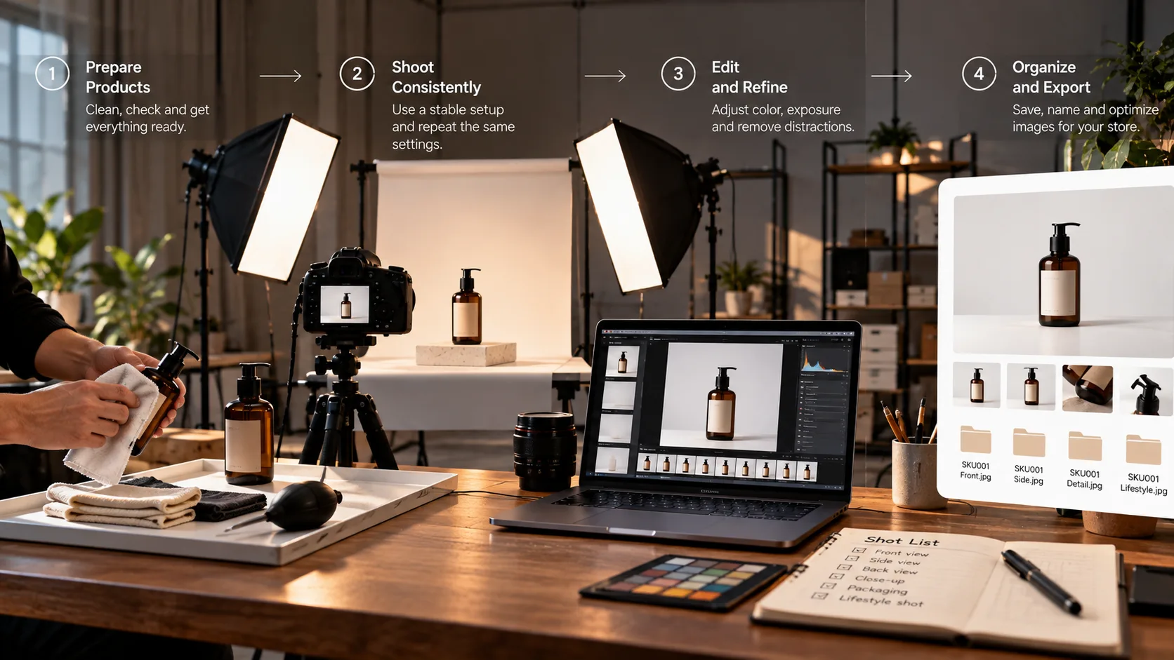 Product Photography Workflow Studio