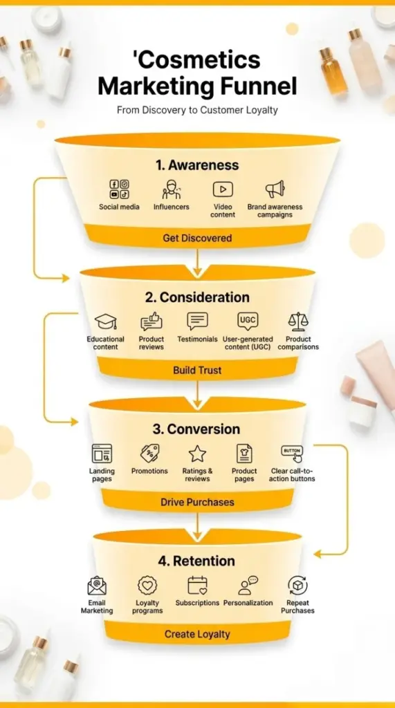 Marketing strategy for cosmetic products using SEO and content marketing