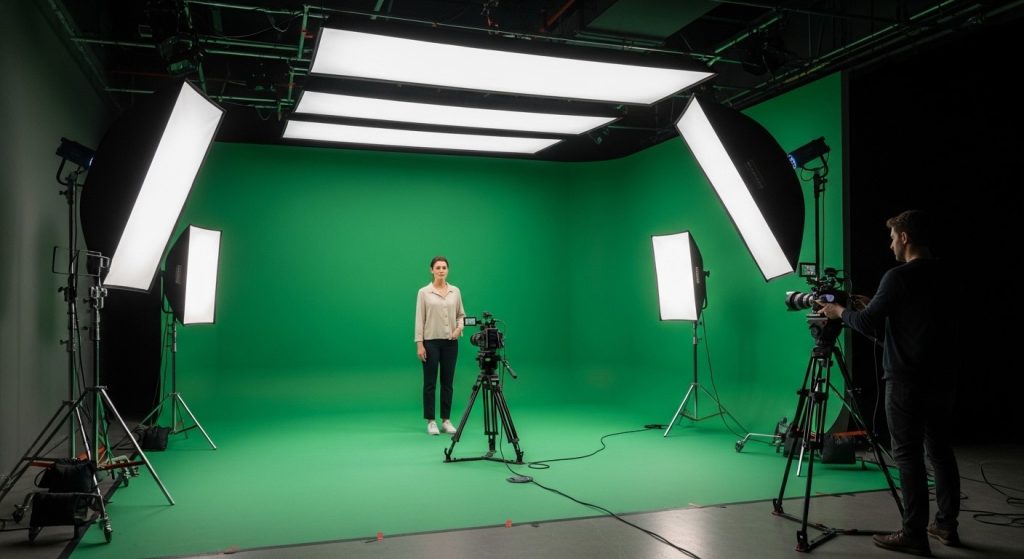 Differences in Green Screen vs On-Location Filming helps you.