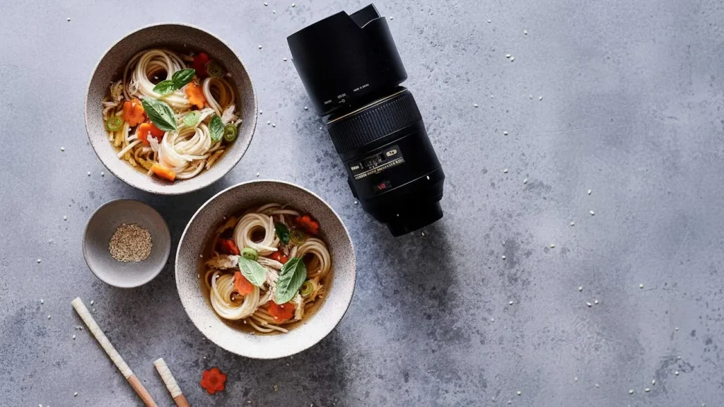 Close-up shot captured with a food photography lens showing detailed textures of a dessert