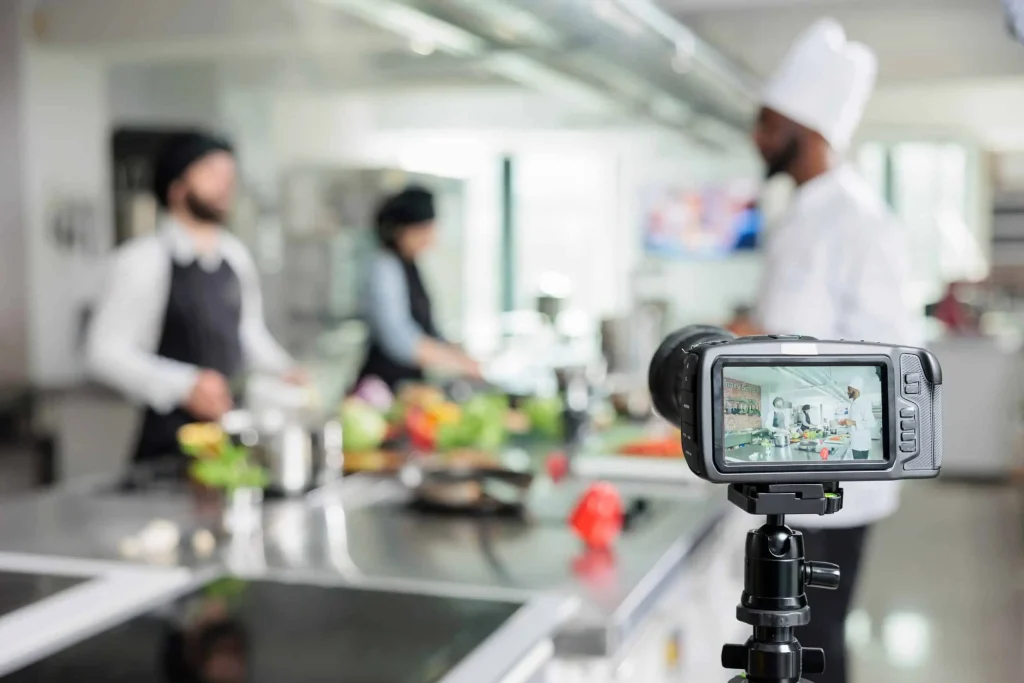 Best vlogging camera with lighting setup for cooking videos in Dubai