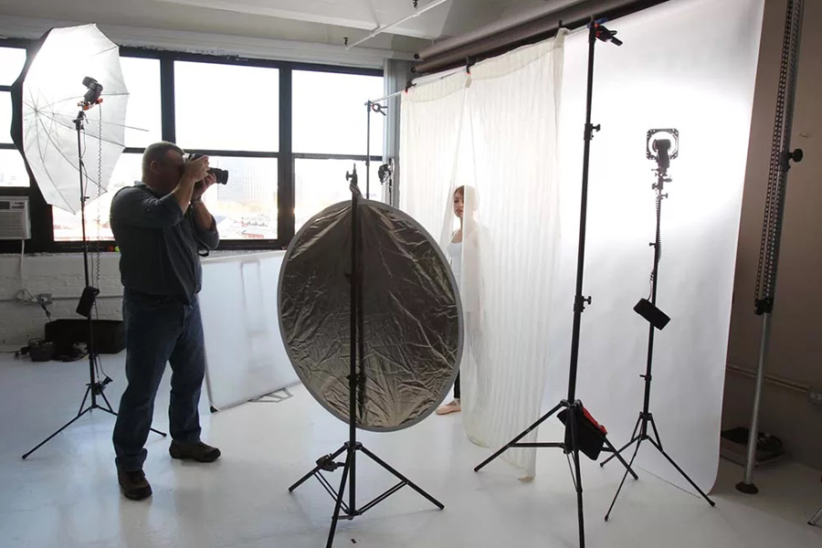 Best lighting setup for indoor photography with natural window light and soft shadows.